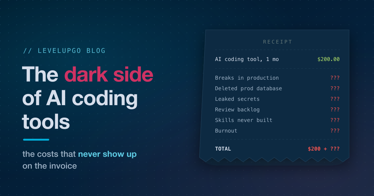 The Dark Side of AI Coding Tools: What the 2026 Data Shows