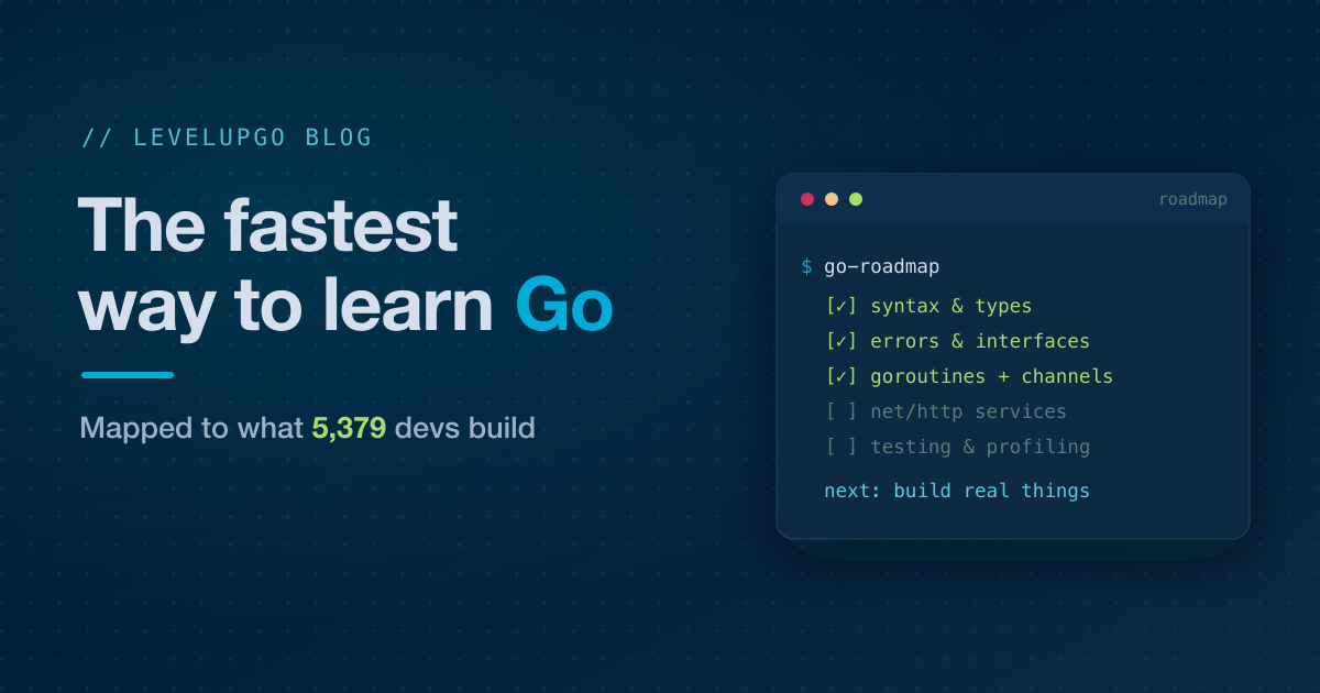 The Fastest Way to Learn Go in 2026