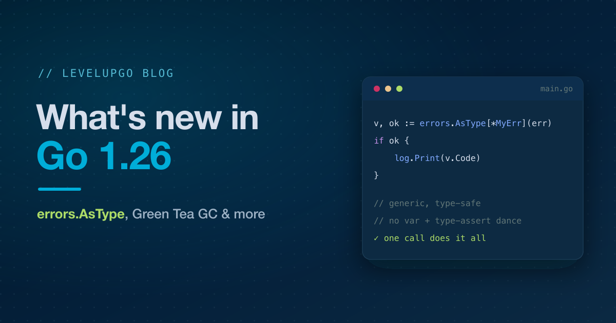 What's New in Go 1.26: A Complete Guide